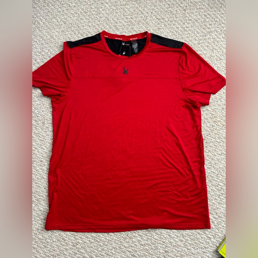 NWT Men’s Spyder Short Sleeve Light weight Shirt size XXL